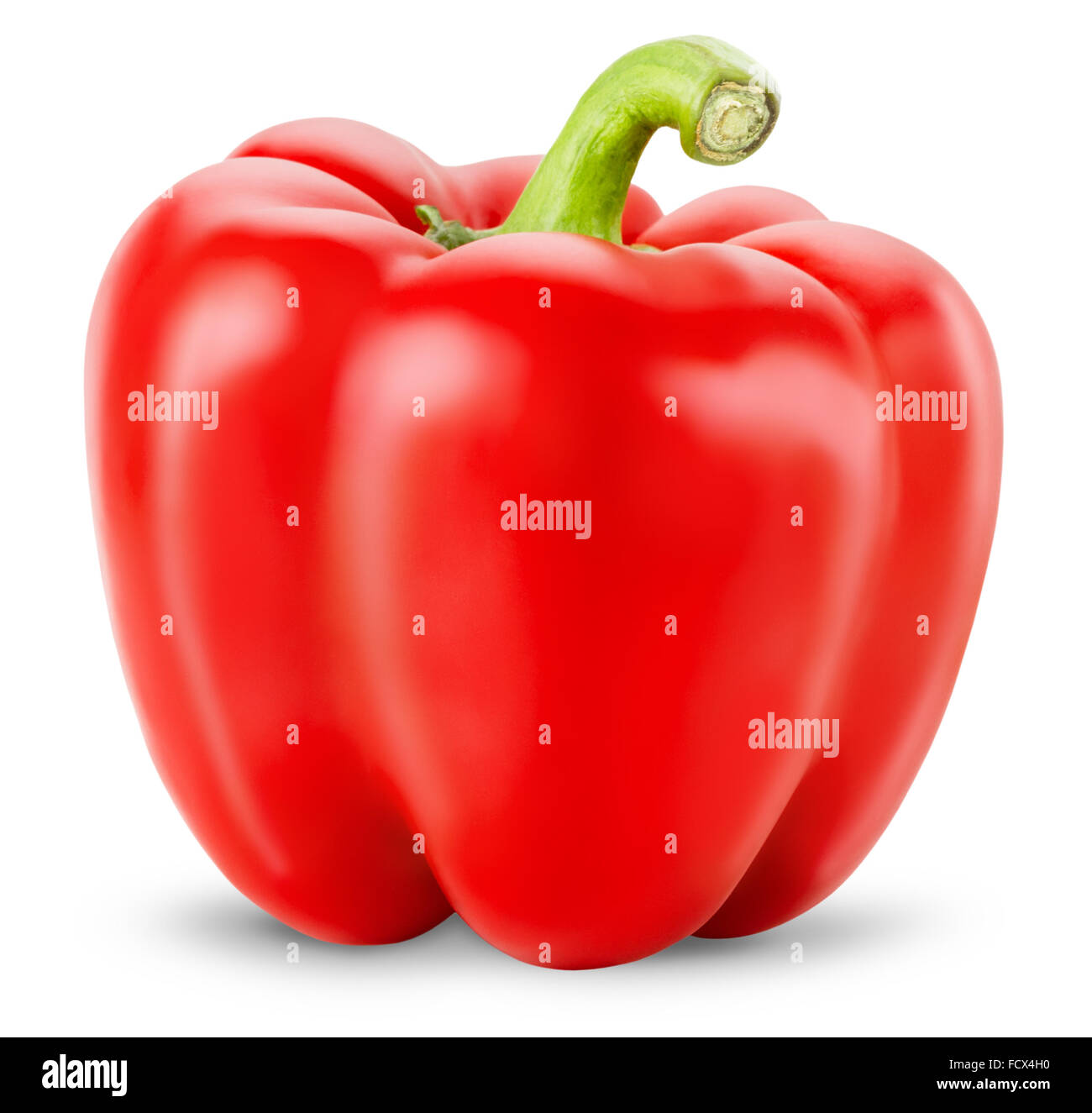 Red pepper isolated on the white background Stock Photo - Alamy