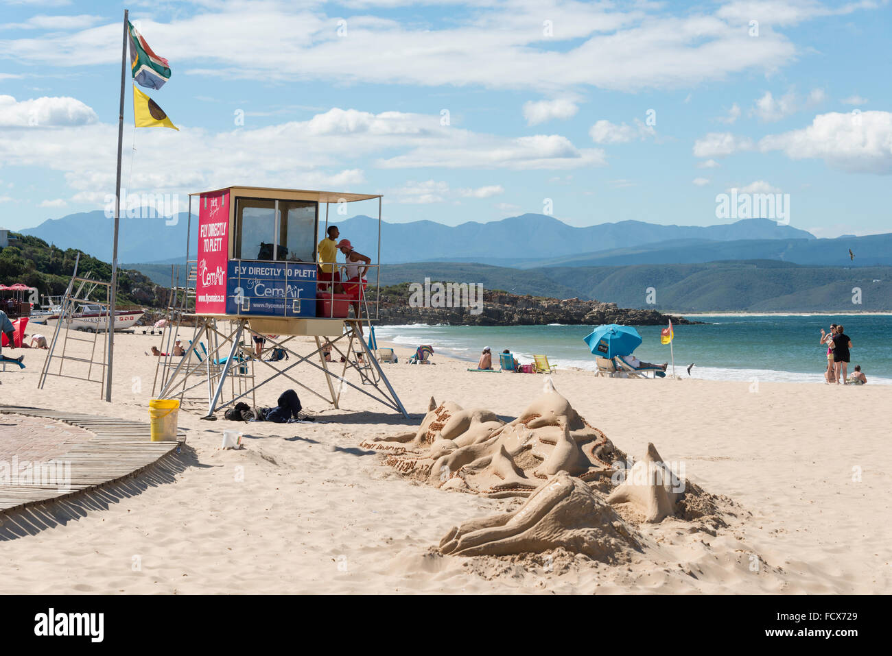 Lifeguard tower at Beacon Island Beach, Plettenberg Bay, Eden District
