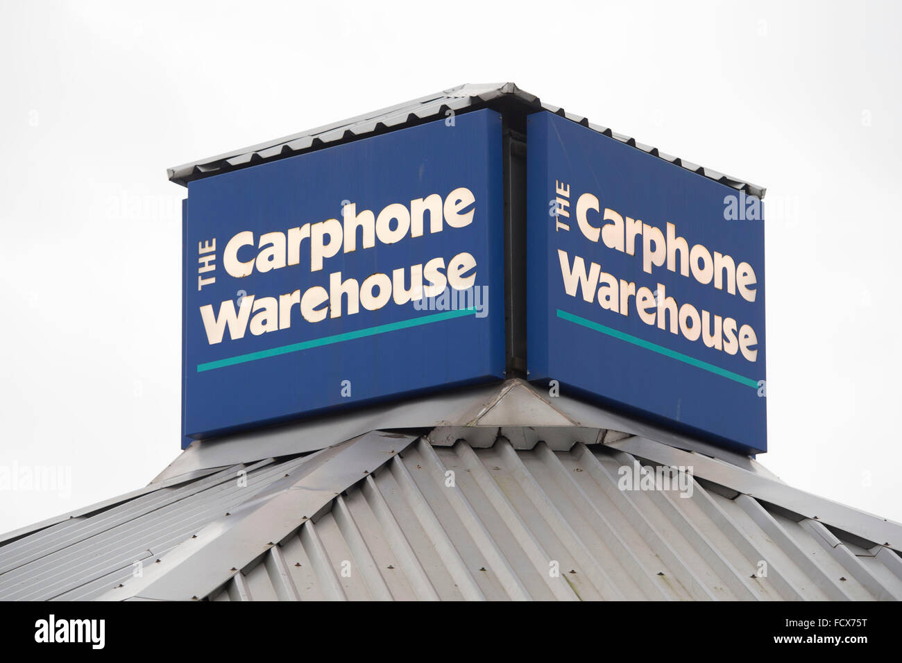 Carphone warehouse sign logo. Stock Photo