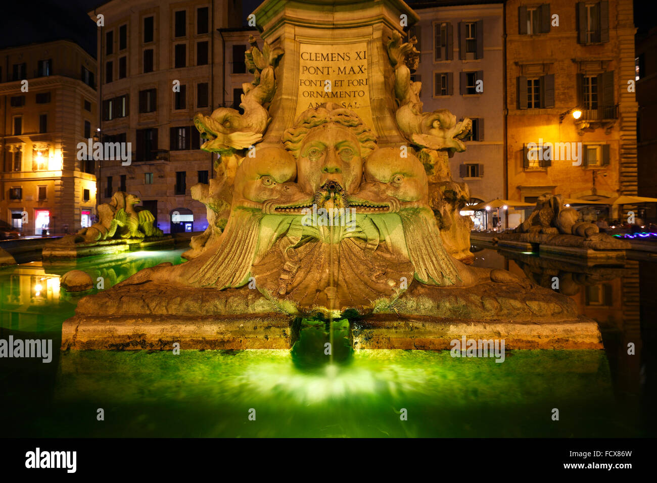 The Fontana del Pantheon on Piazza della Rotonda, Rome, Italy Stock Photo