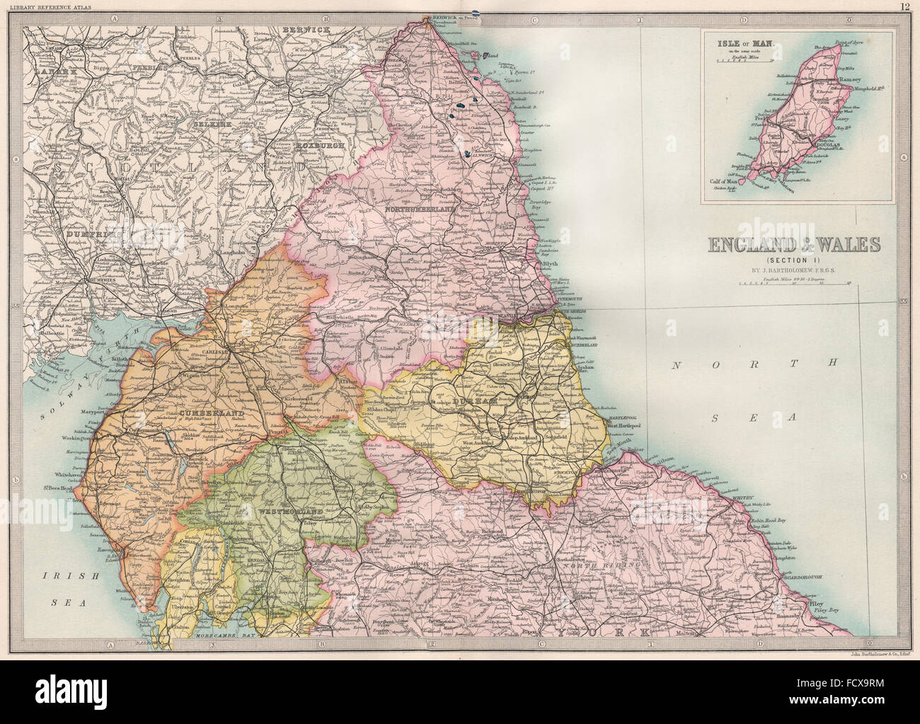 NORTHERN ENGLAND Cumberland Westmoreland Northumberlan. BARTHOLOMEW