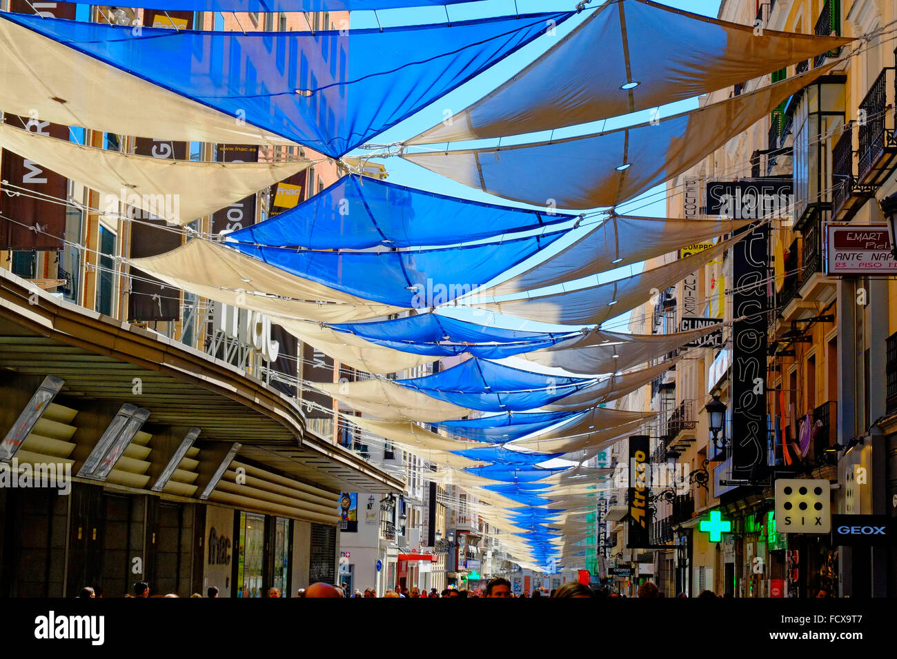Calle Preciados near Puerta del Sol Madrid Spain ES Stock Photo - Alamy