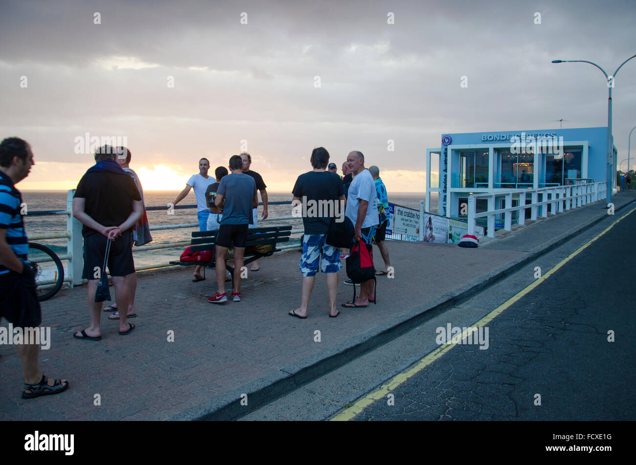 Bondi Beach, Sydney, Australia. 26th Jan, 2016: Australia Day, Sunrise ...