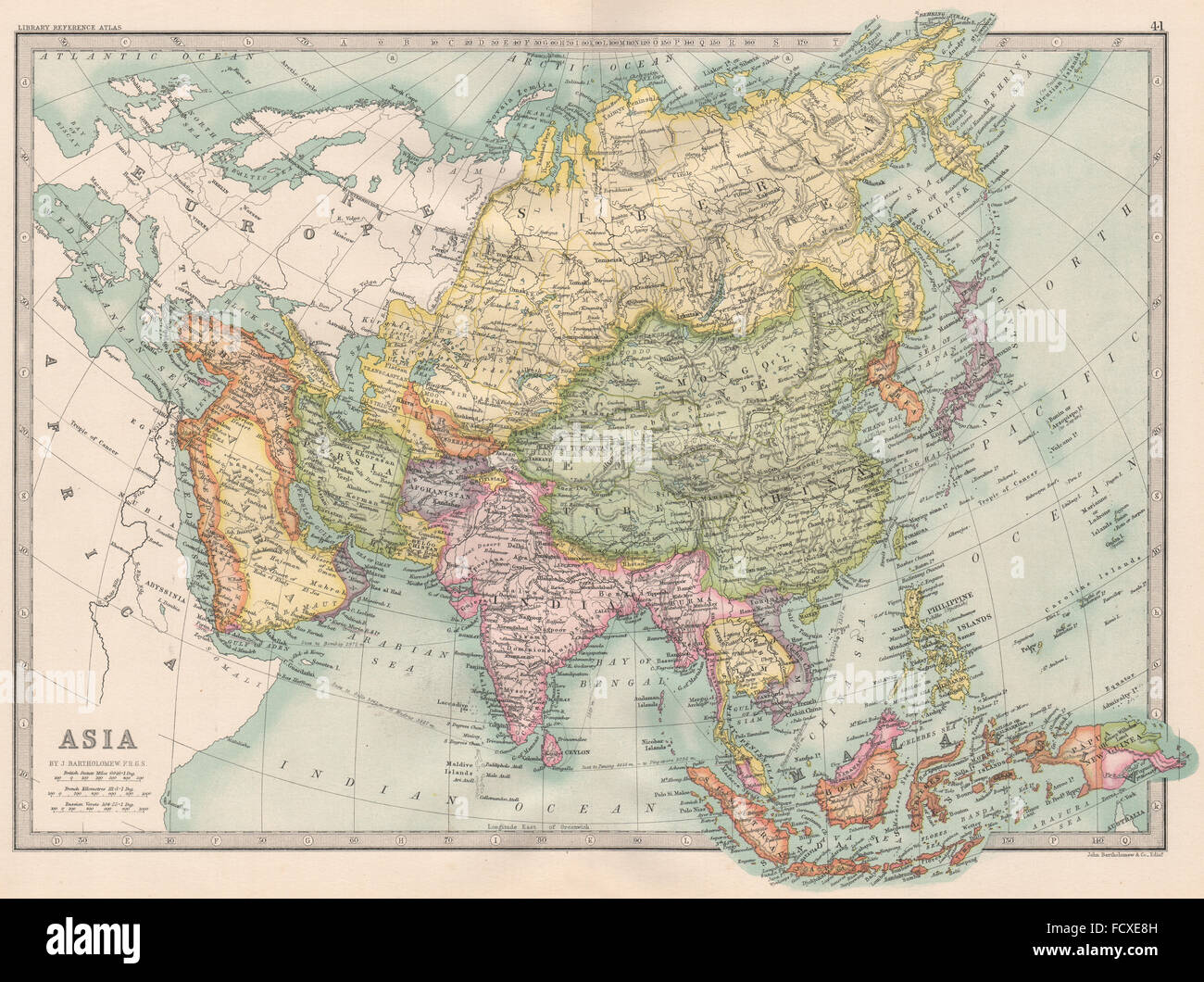 India map 1890 hi-res stock photography and images - Alamy
