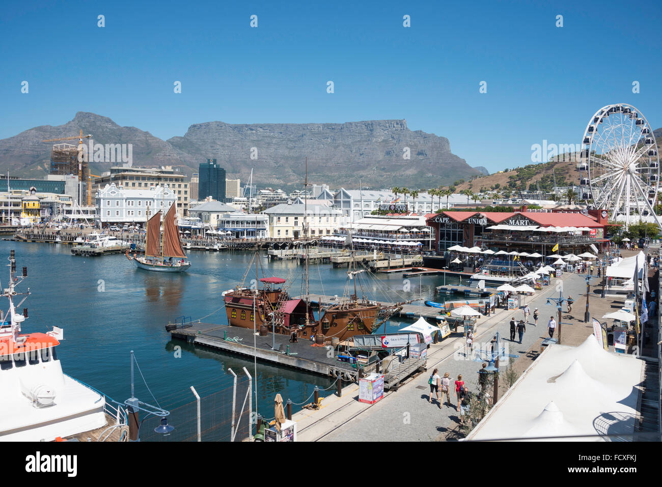 Excursion boats in harbour, Victoria & Albert Waterfront, Cape Town
