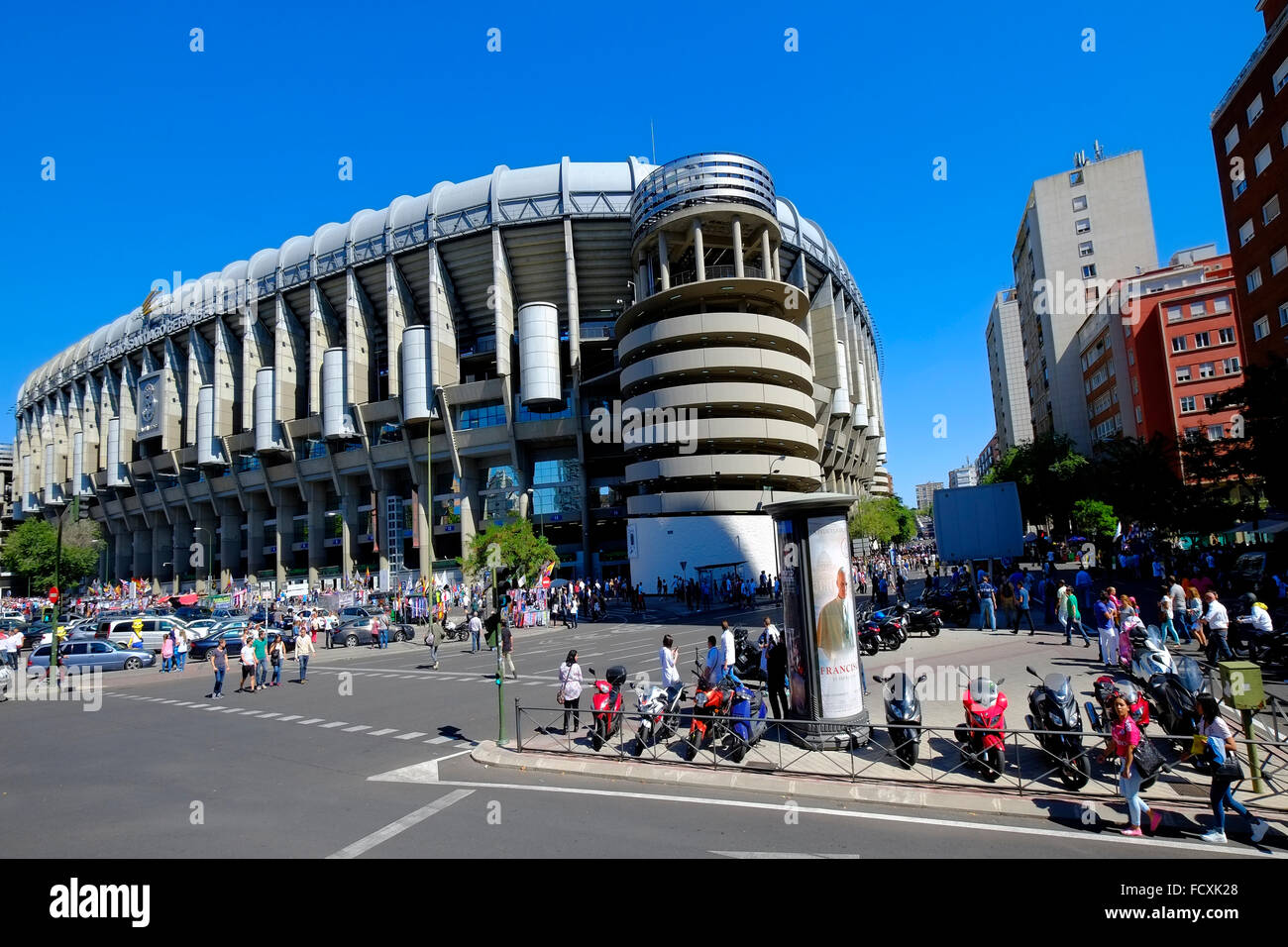 Santiago Bernabeu Soccer Stadium Madrid Spain ES Stock Photo