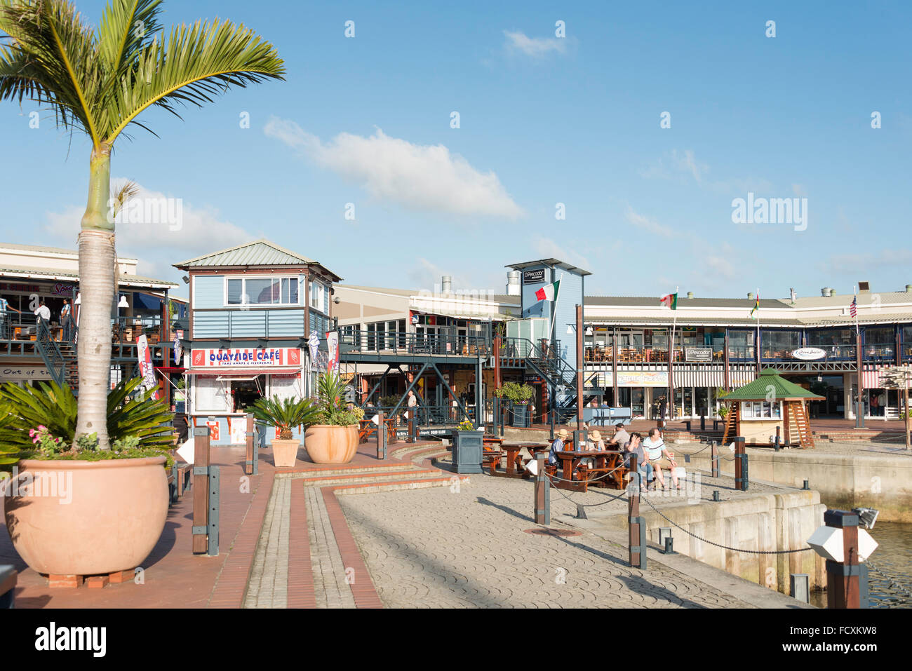 Knysna Quays Marina Waterfront, Knysna, Eden District Municipality, Western Cape Province, Republic of South Africa Stock Photo