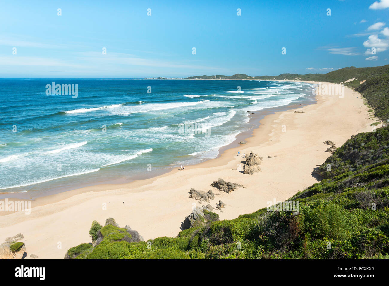 Beach and coast on Garden Route, Brenton-on-Sea, Eden District Municipality, Western Cape Province, Republic of South Africa Stock Photo