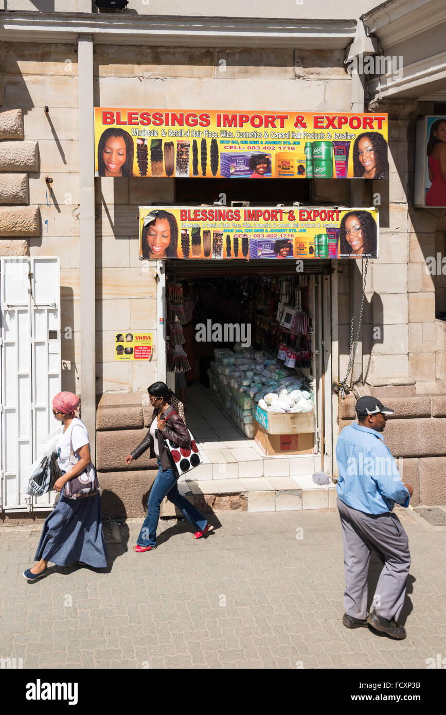 Street scene in downtown Johannesburg, City of Johannesburg Municipality, Gauteng Province, Republic of South Africa Stock Photo