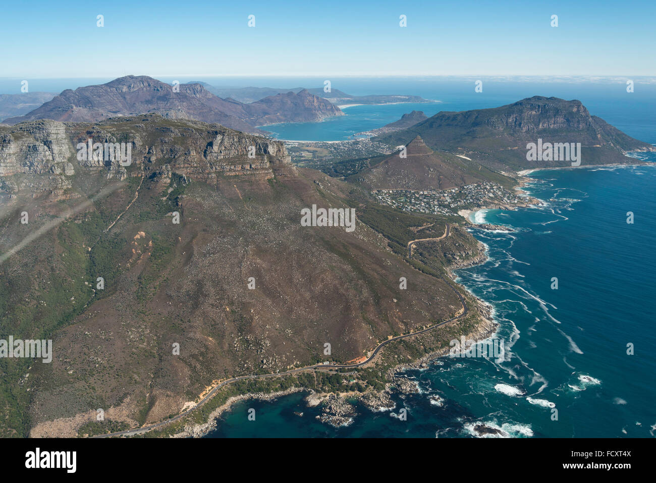 Aerial view of Cape Peninsula, City of Cape Town Metropolitan Municipality, Western Cape Province, Republic of South Africa Stock Photo