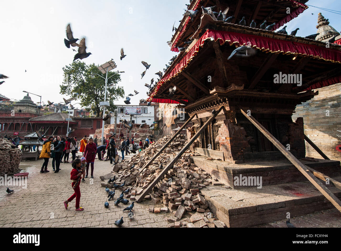 Nepal, Kathmandu, temple Stock Photo