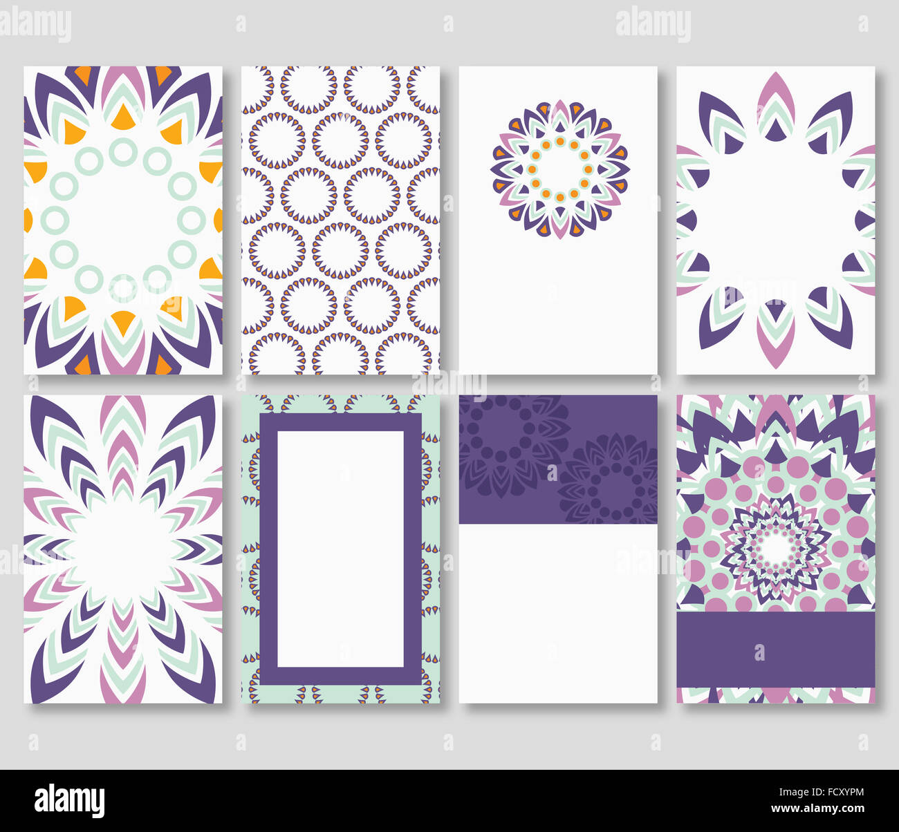 Various designs with copy spaces and frames in fancy style Stock Photo ...