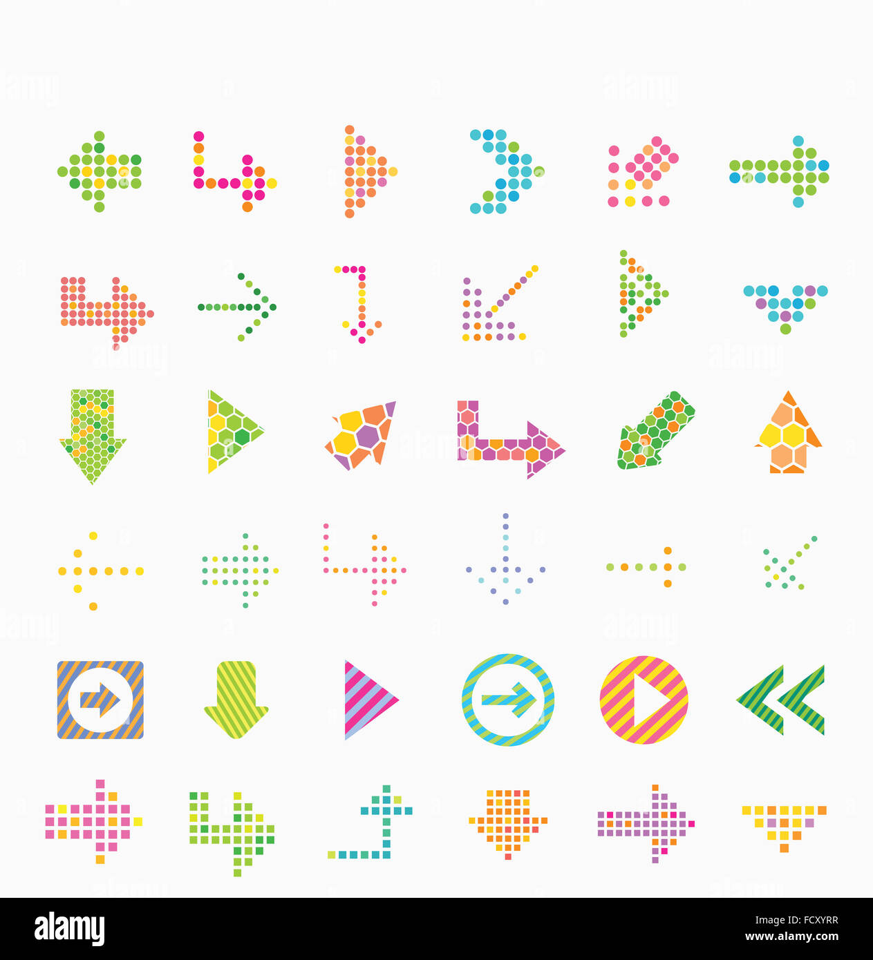 Various types of arrows Stock Photo Alamy