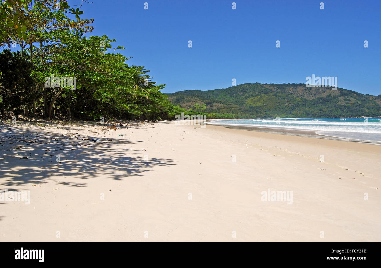 Ilha Grande Island: Beach Praia Lopes Mendes, Rio de Janeiro state, Brazil South America Stock Photo