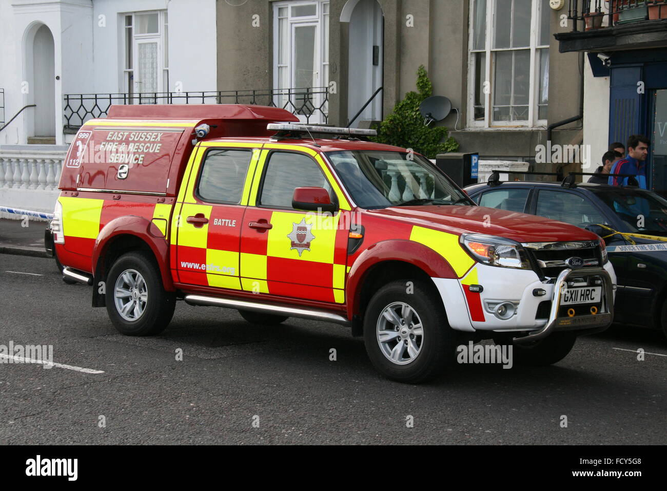 A FORD RANGER ROPE RESCUE UNIT OF EAST SUSSEX FIRE & RESCUE SERVICE