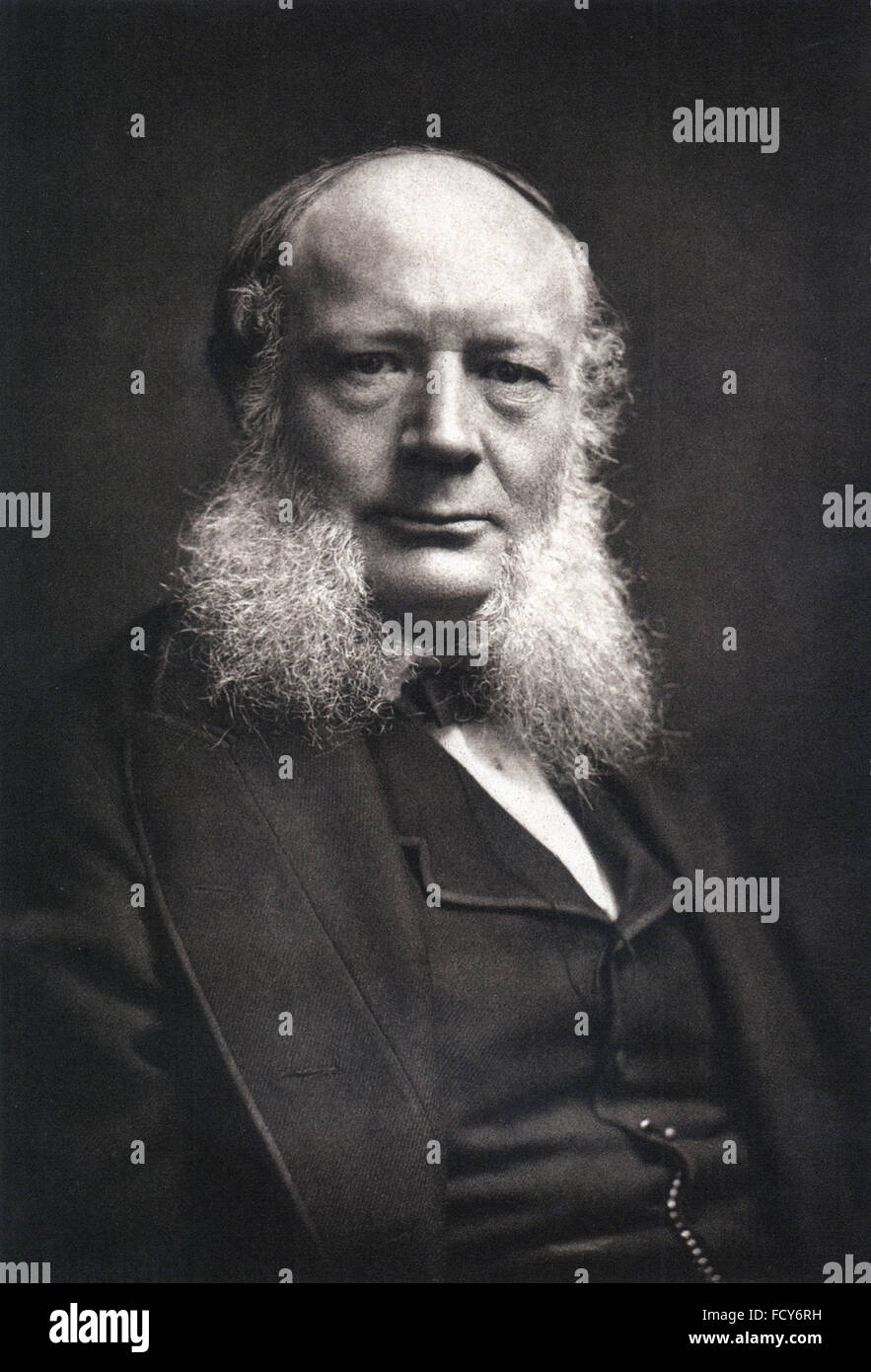 portrait of wilhelm siemens 1823 1883 engineer Stock Photo