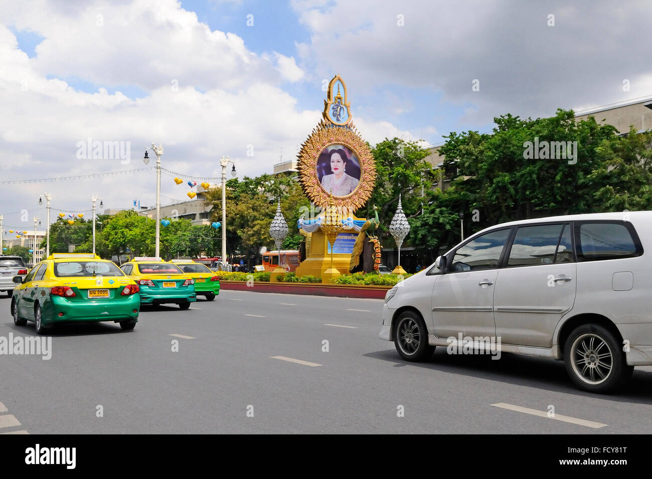 Traffic in Bangkok , Thailand Stock Photo