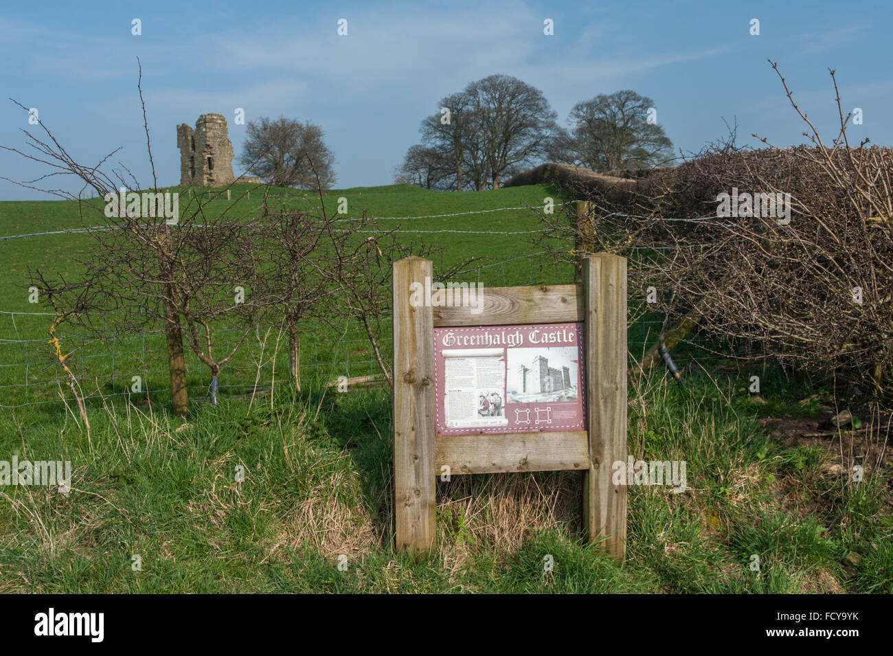 Greenhalgh Castle near Garstang in Lancashire Stock Photo Alamy