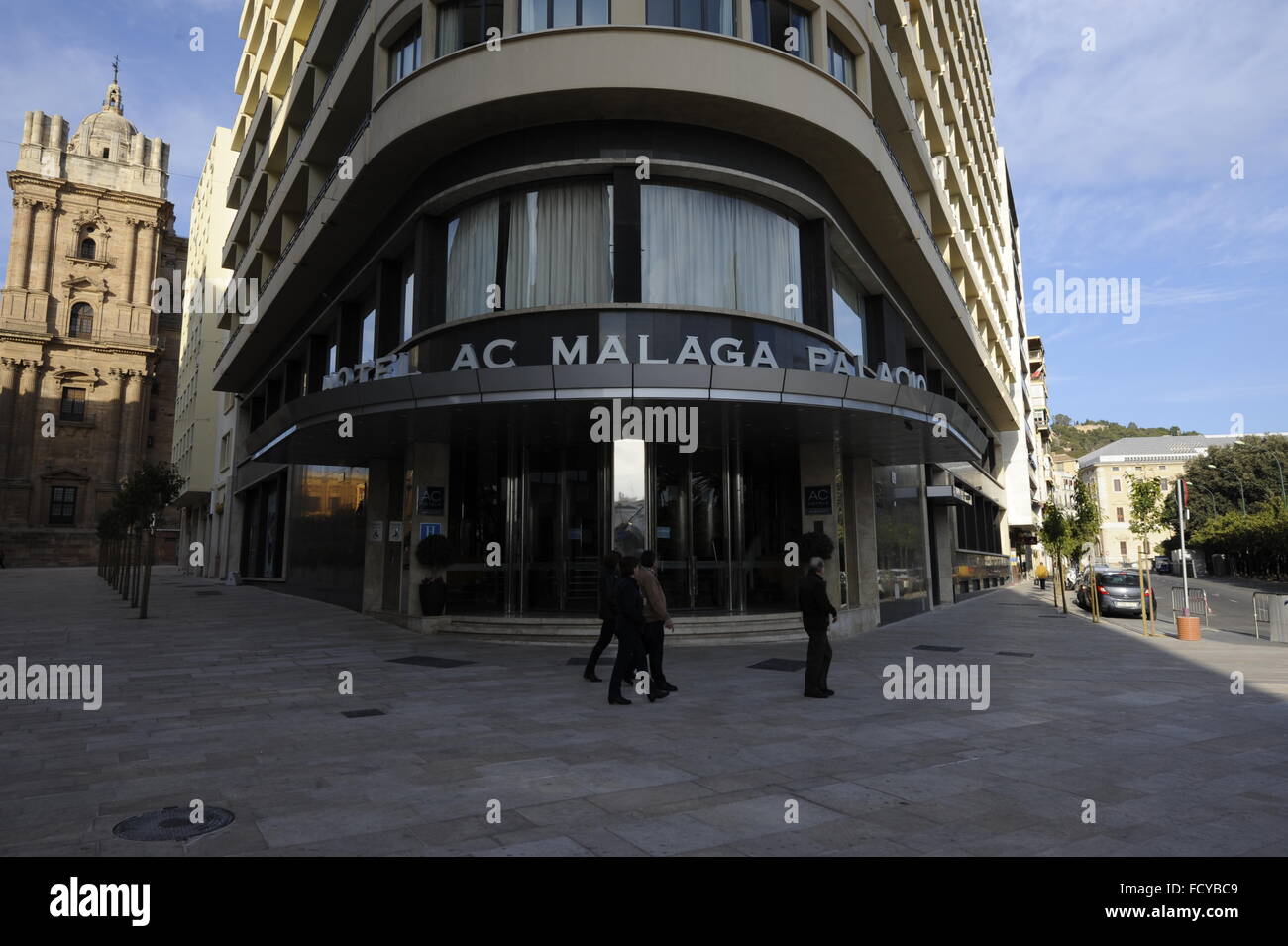 AC Hotel Málaga Palacio Marriott 5 star in central Malaga Spain. Stock Photo