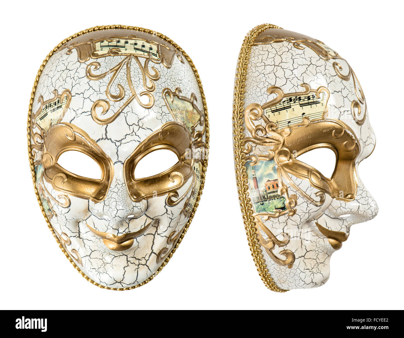 Carnival Mask Harlequin Mardi Gras Holidays Decoration Isolated