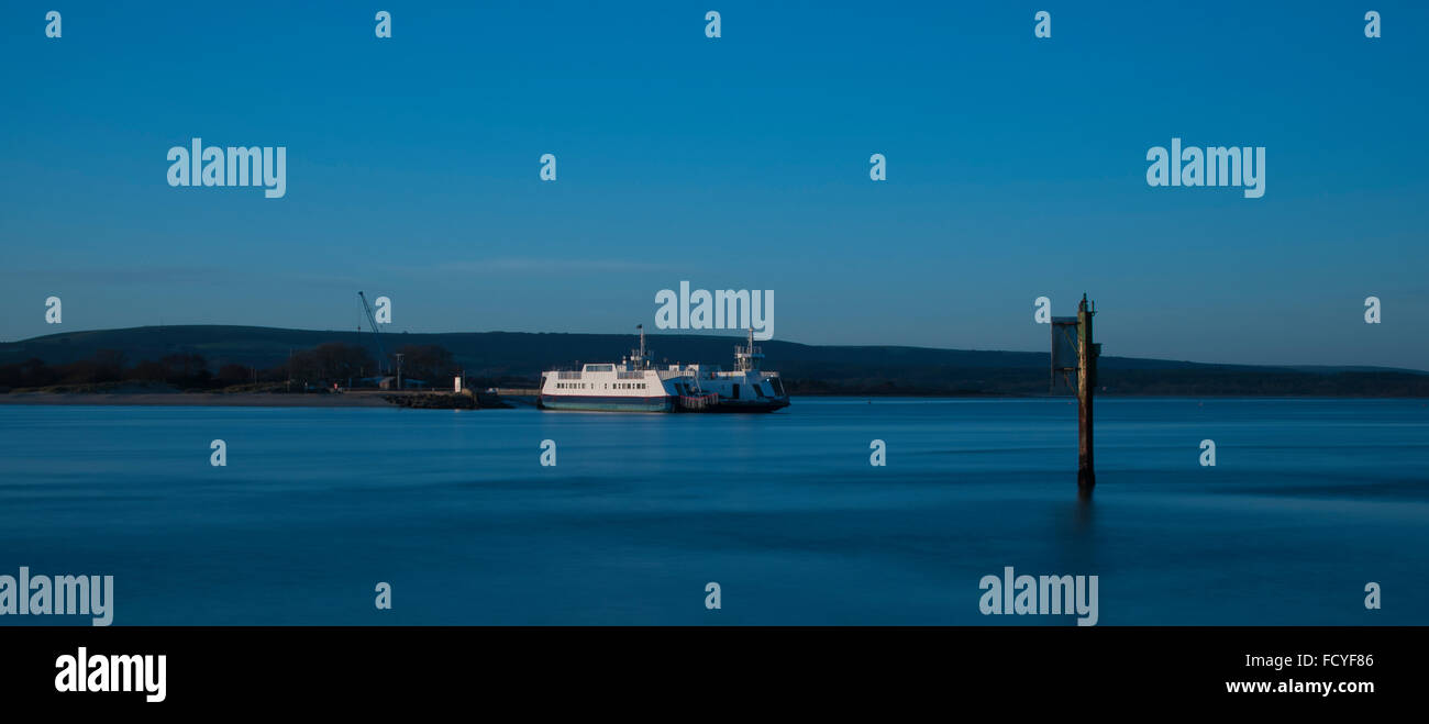 Chain ferry at Studland, Dorset Stock Photo Alamy