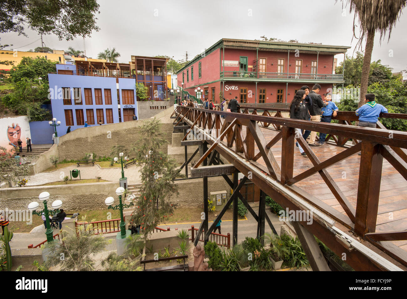 The Bridge of Sighs in Barranco in Lima, Peru Stock Photo