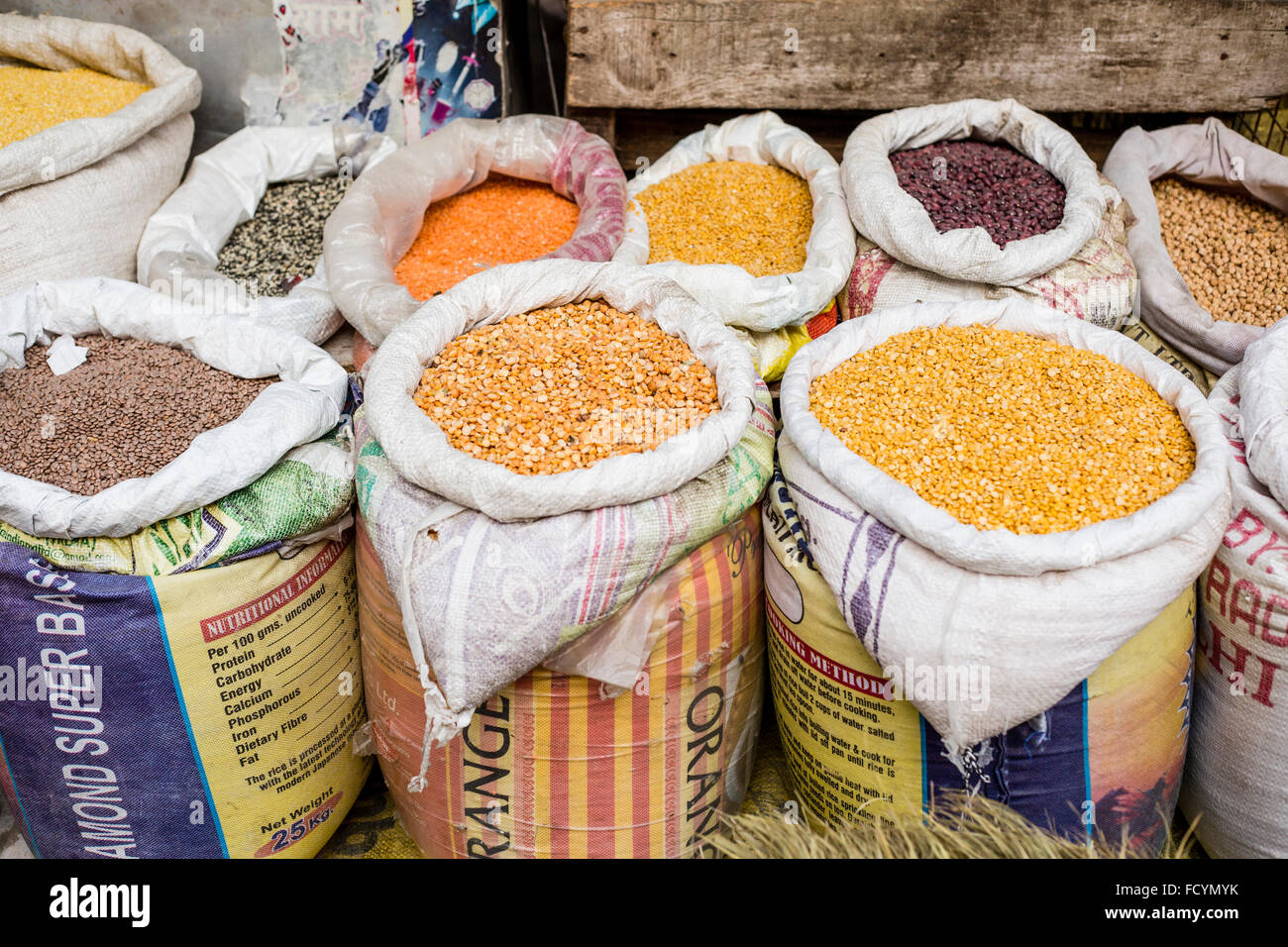 Dry Vegetables in a market of New Delhi, India. © Joan Gosa Badia Stock Photo