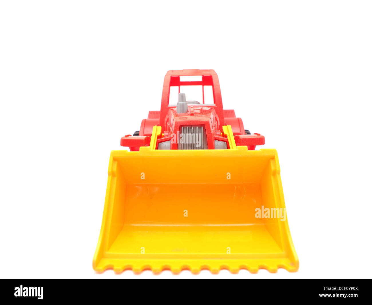 toy tractor on a white background Stock Photo - Alamy