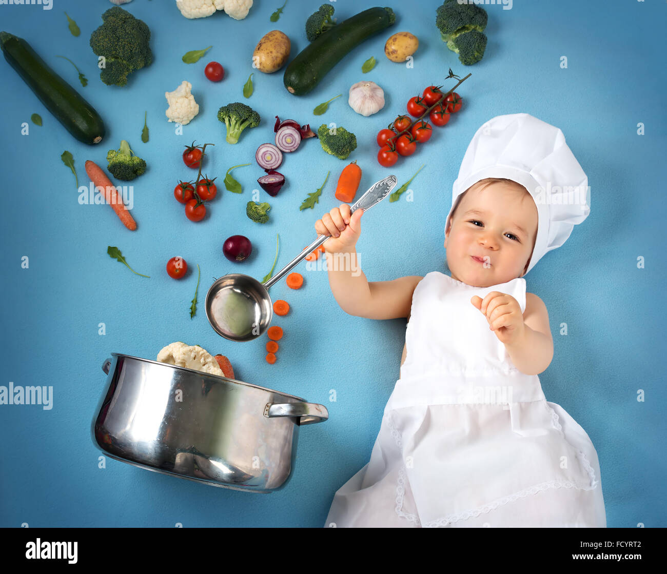 baby chef photography