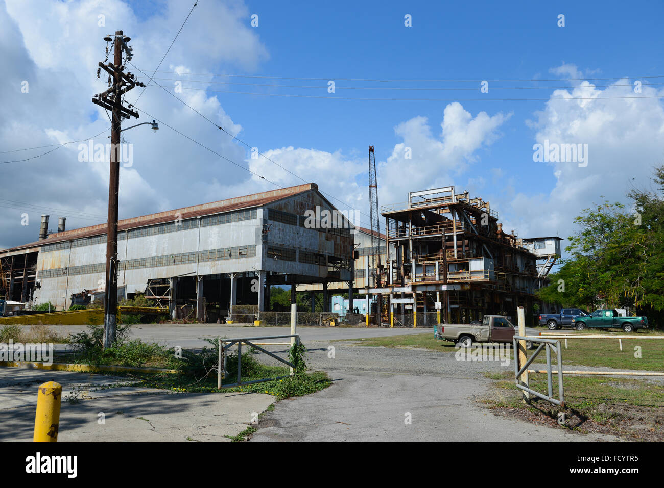 Abandoned sugarcane processing facilities at Central Mercedita. Ponce,  Puerto Rico. Caribbean Island. US territory Stock Photo - Alamy