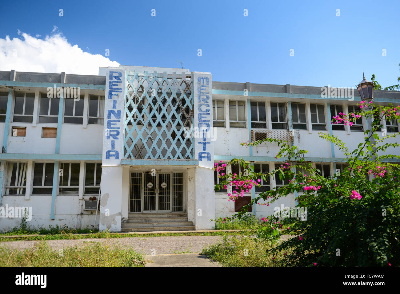 Former Snow White sugar facility at Central Mercedita. Ponce, Puerto Rico. Caribbean Island. US territory. Stock Photo