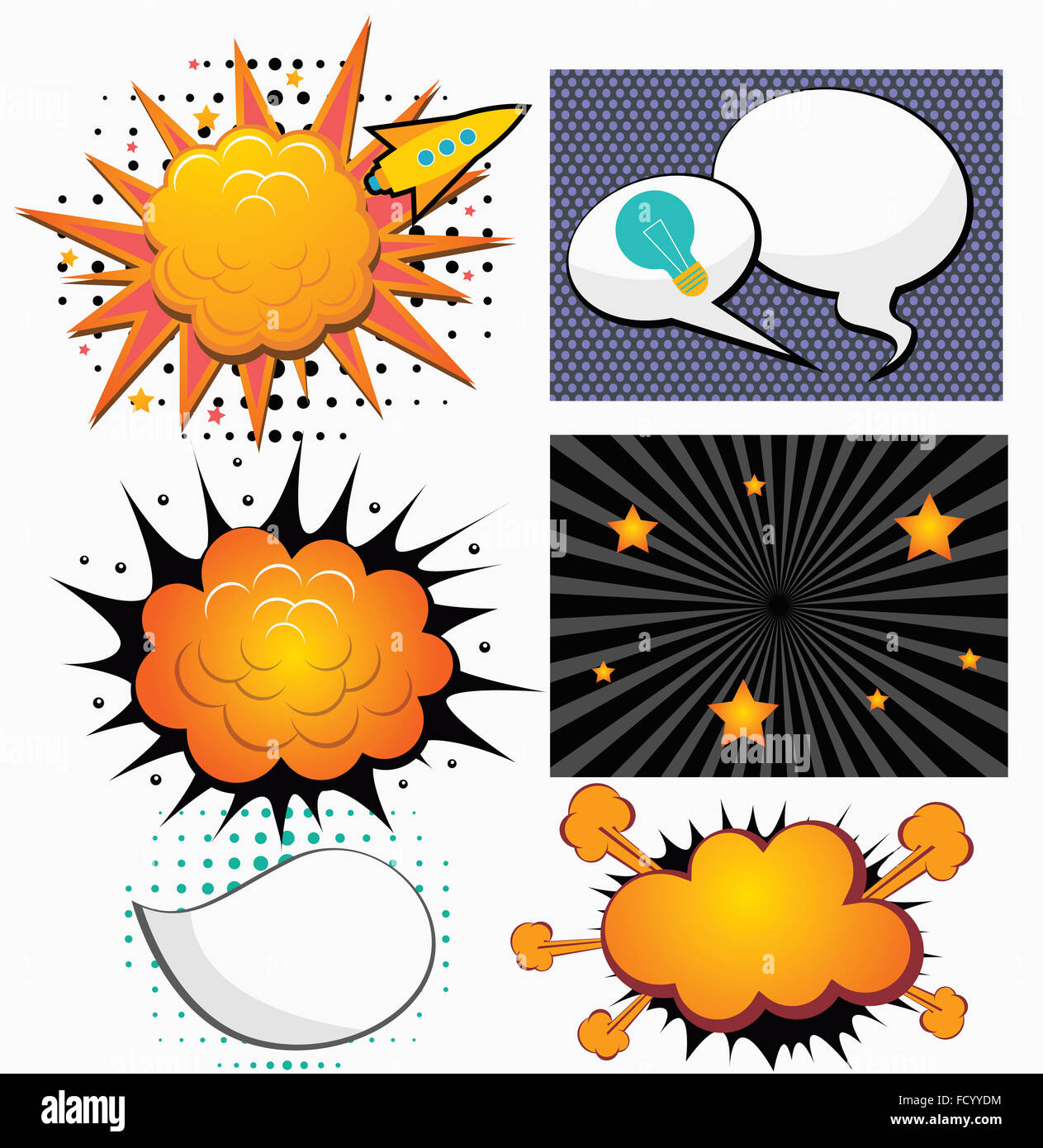 Exploding speech balloons hi-res stock photography and images - Alamy