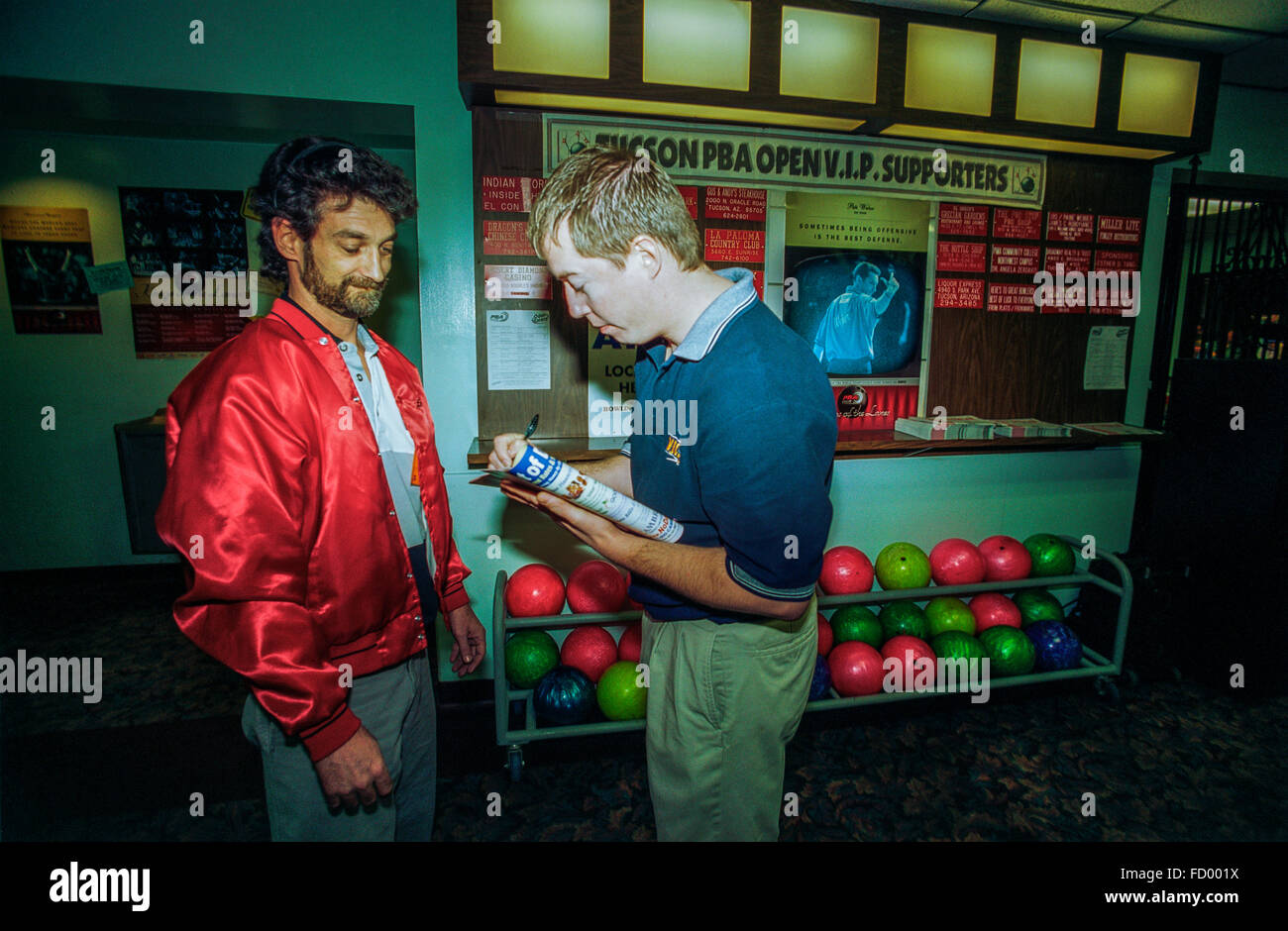 TUCSON, AZ FEBRUARY 15 Pro Bowler Patrick Allen at the PBA Odor