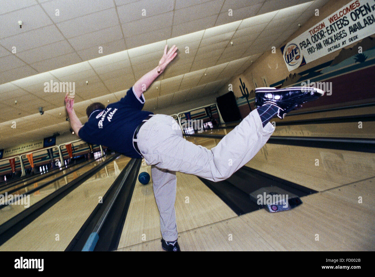 TUCSON, AZ – FEBRUARY 15: Pro Bowler Patrick Allen at the PBA Odor-Eaters  Open Held in Tucson, Arizona on February 15, 2004 Stock Photo - Alamy