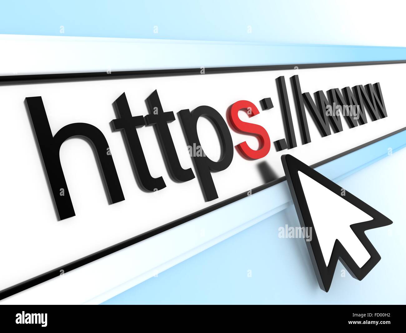 Computer Address line (done in 3d Stock Photo - Alamy