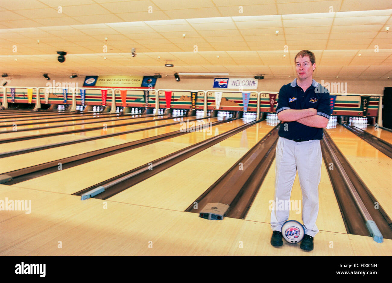 TUCSON, AZ FEBRUARY 15 Pro Bowler Patrick Allen at the PBA Odor