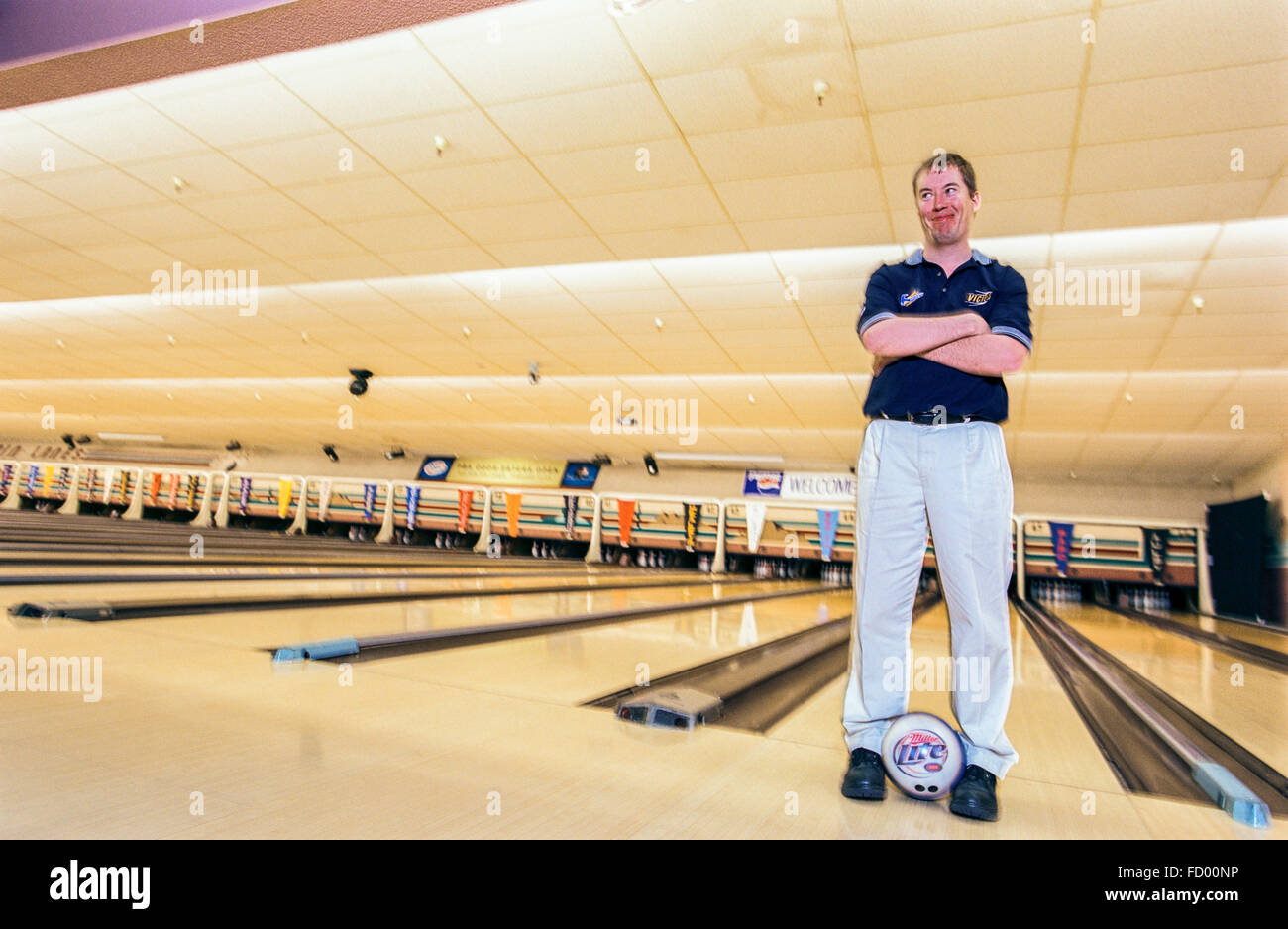TUCSON, AZ – FEBRUARY 15: Pro Bowler Patrick Allen at the PBA Odor-Eaters  Open Held in Tucson, Arizona on February 15, 2004 Stock Photo - Alamy