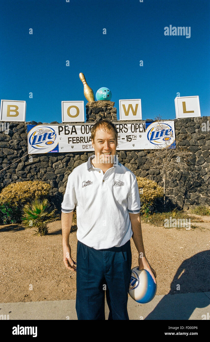 TUCSON, AZ FEBRUARY 15 Pro Bowler Patrick Allen at the PBA Odor