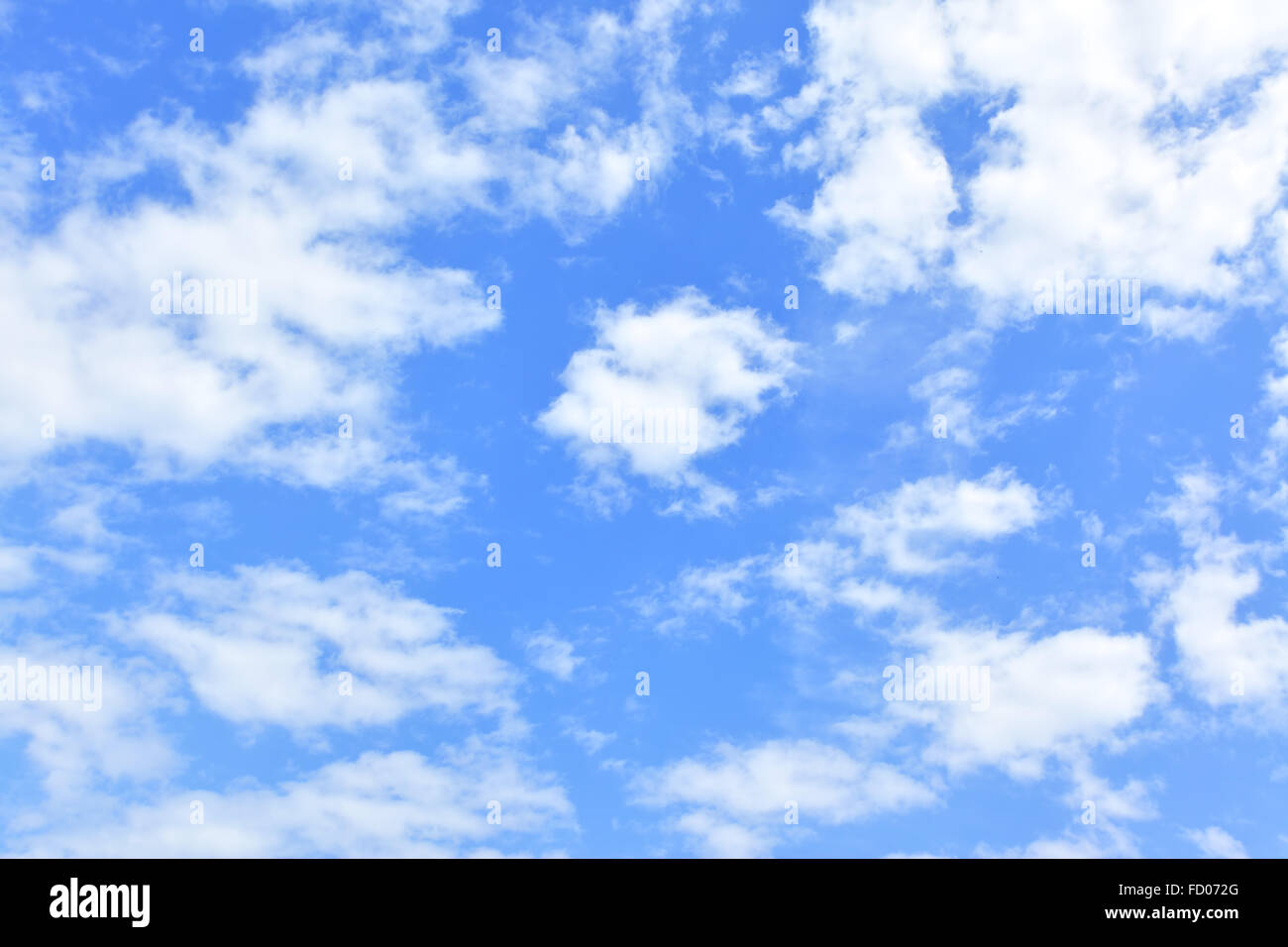 Sky background - only clouds in the blue sky Stock Photo - Alamy