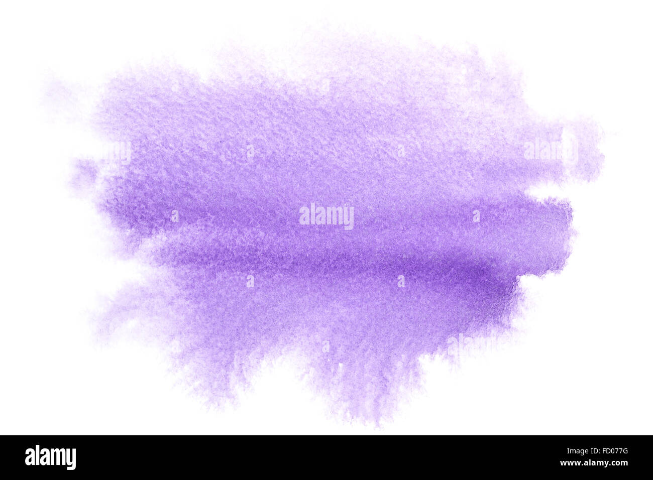 Abstract Purple, and blue watercolor splash stain ink leak blot