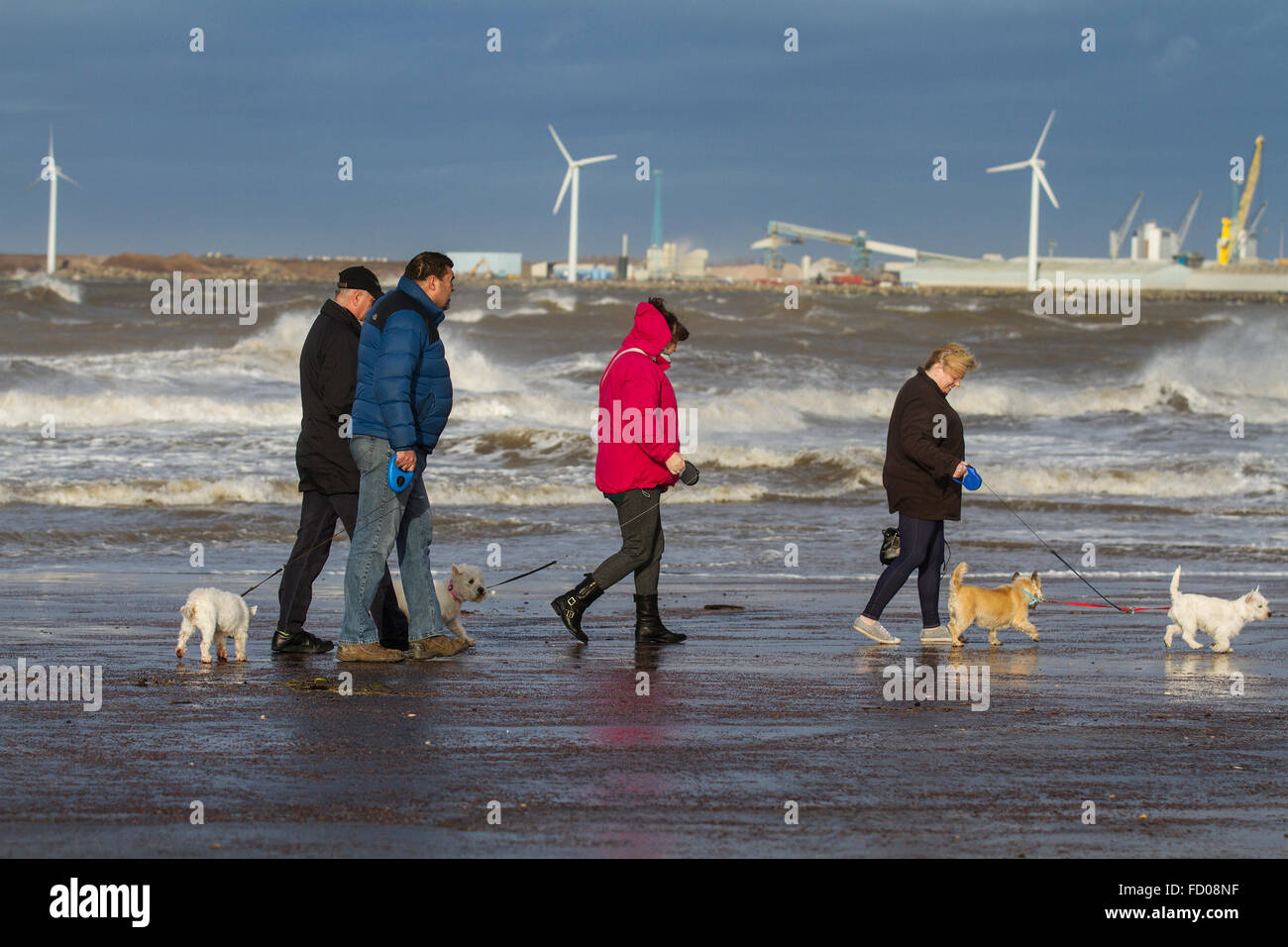 New Brighton, Wirral, UK. 26th January, 2016. UK Weather. Storm will
