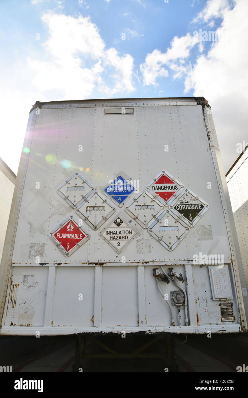 Hazardous material transportation and handling Stock Photo Alamy