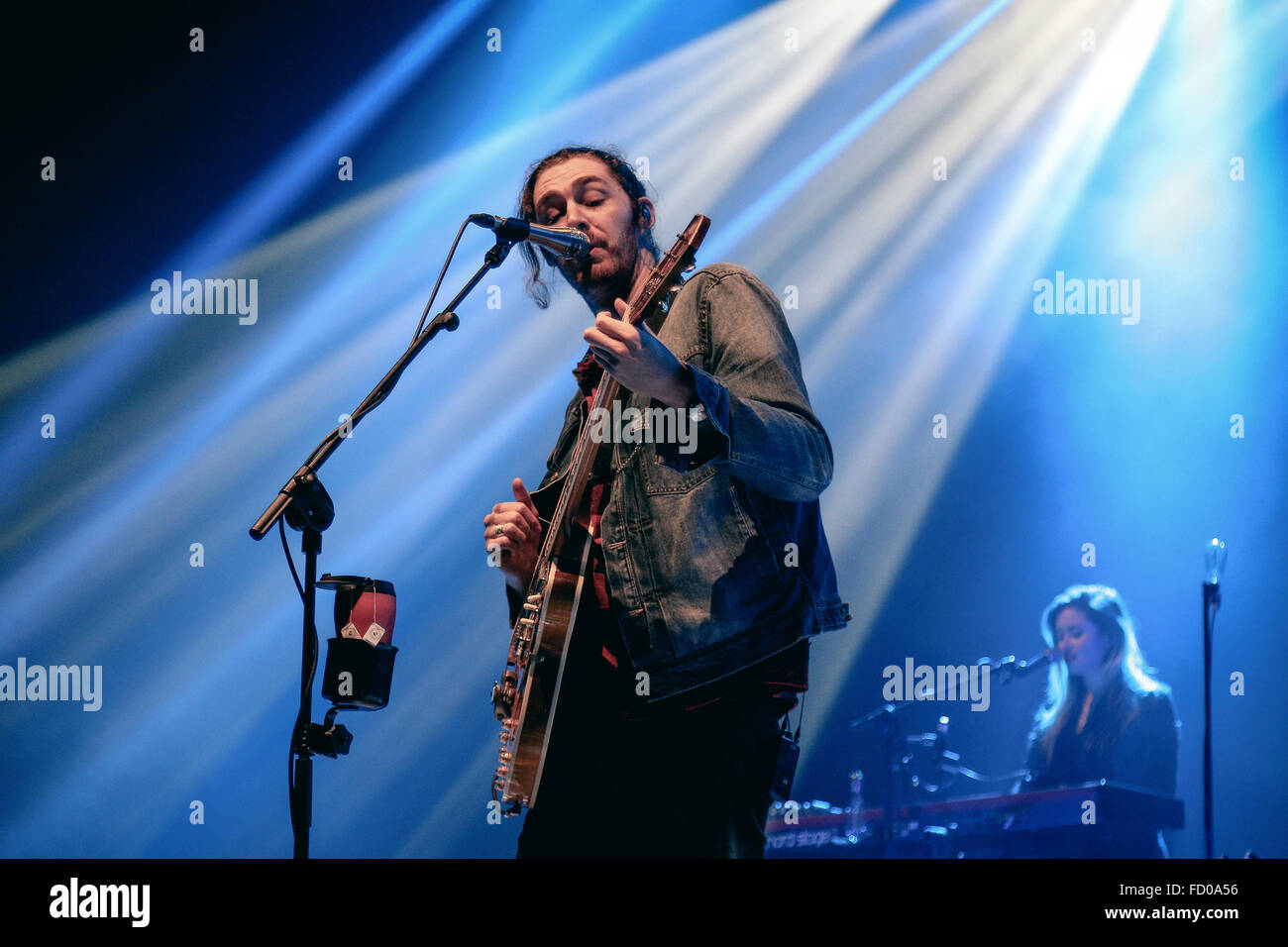 Hozier performing live at Manchester's I2 Apollo, as part of his