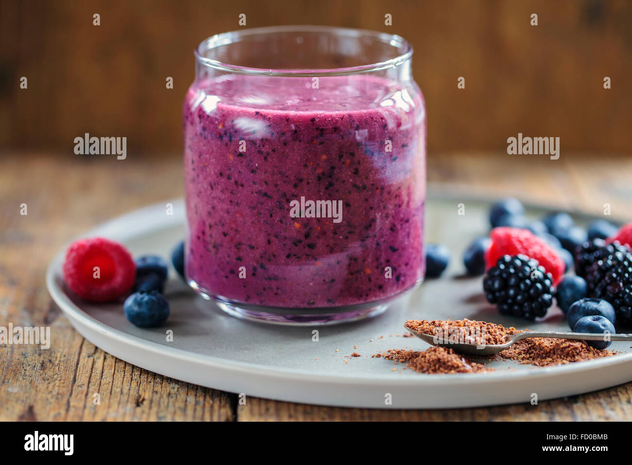 Berry smoothie Stock Photo