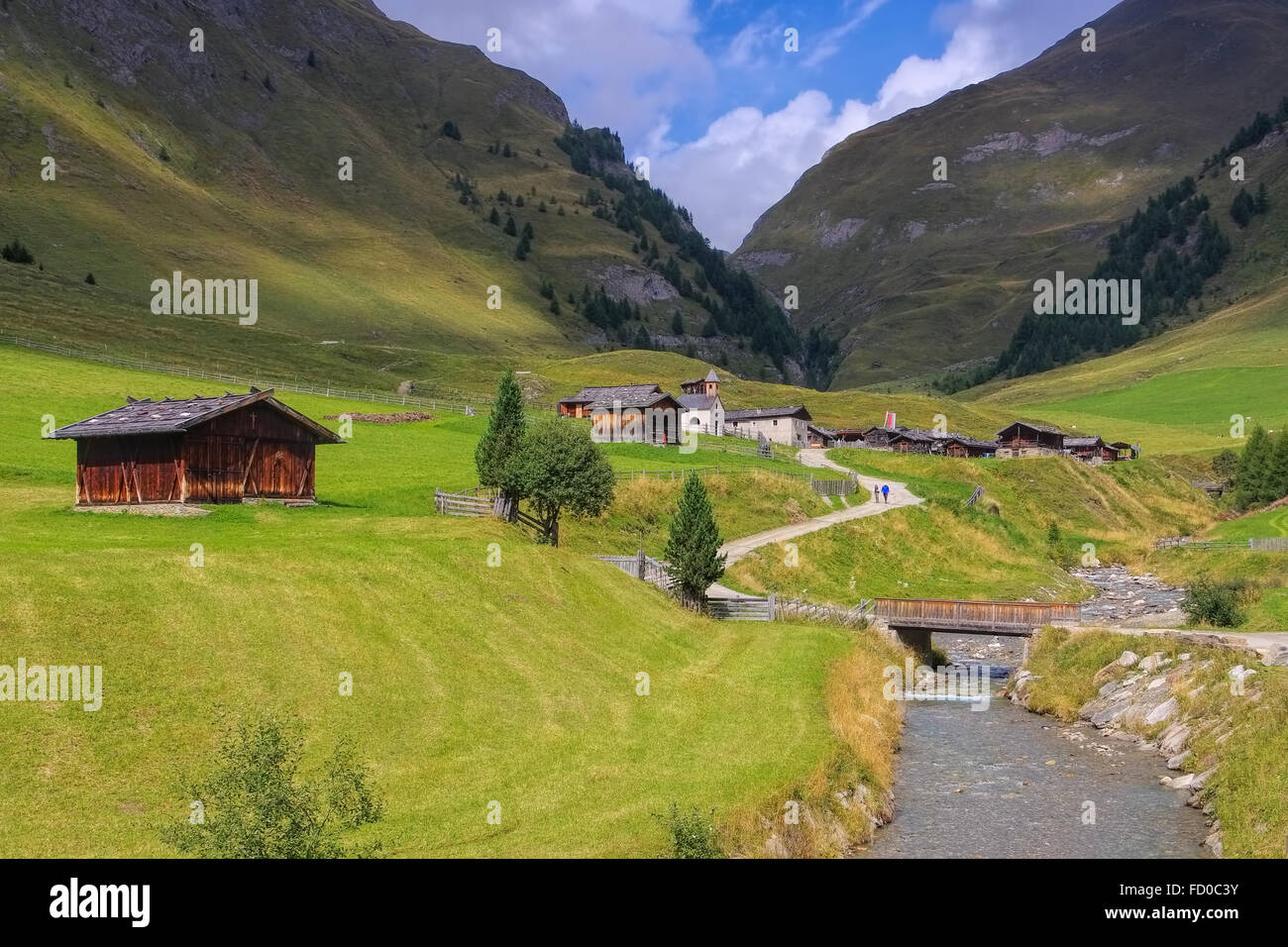 Fane Alm in den italienischen Dolomiten - Fane Alp in italian Dolomites Stock Photo