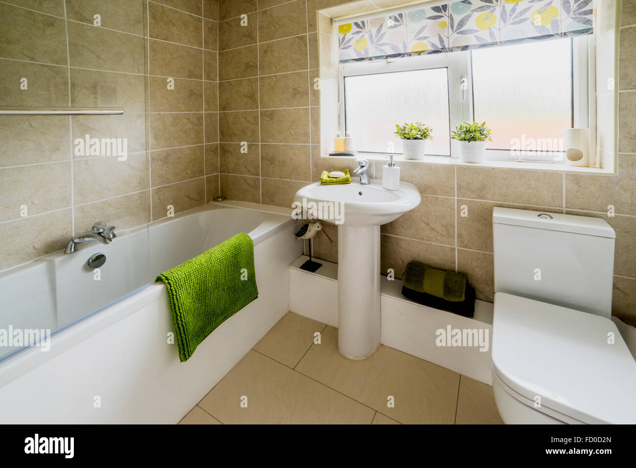 new bathroom in house Stock Photo Alamy