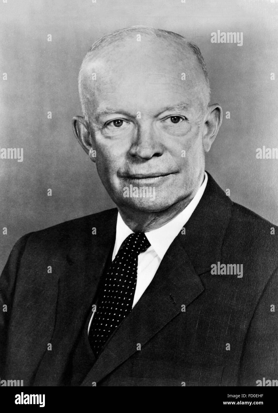 Dwight D Eisenhower, the 34th President of the USA, c.1950-1960 Stock Photo