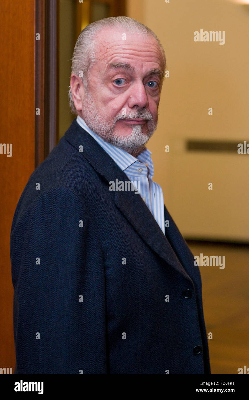 Italian producers Aurelio De Laurentiis posing during the photocall of