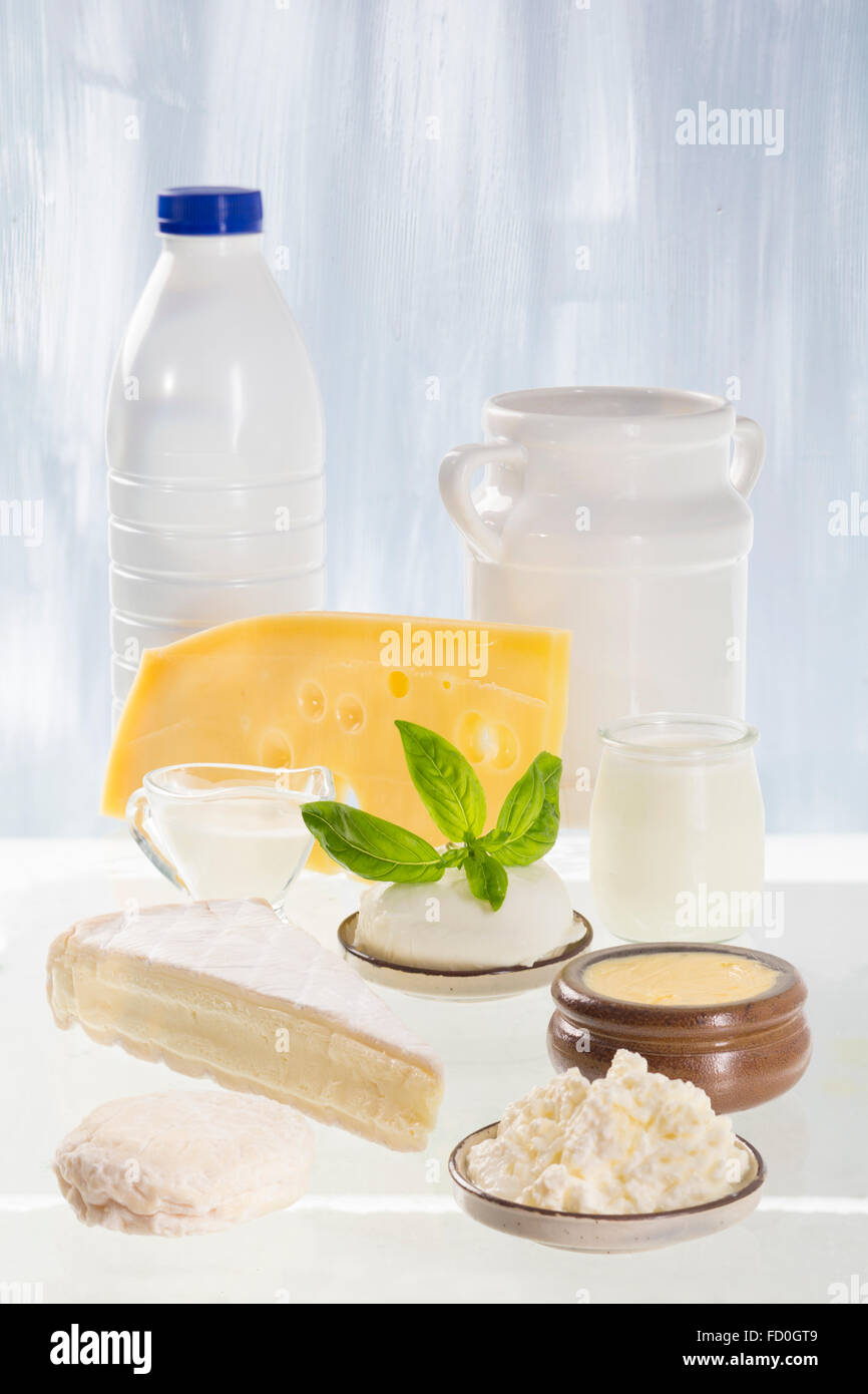 Dairy products , still life Stock Photo