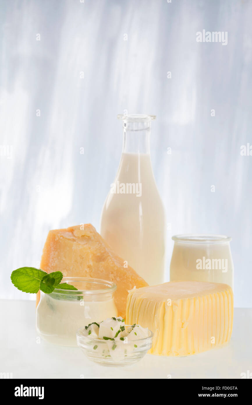 Dairy products , still life Stock Photo